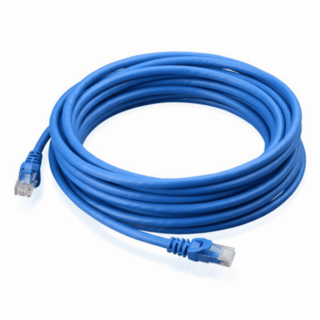 3M CAT5E ethernet cable in blue for high-speed internet connectivity at home or office