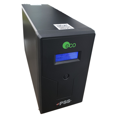 PSS ECO-ALTO 1400L UPS Australia black uninterruptible power supply unit with blue display