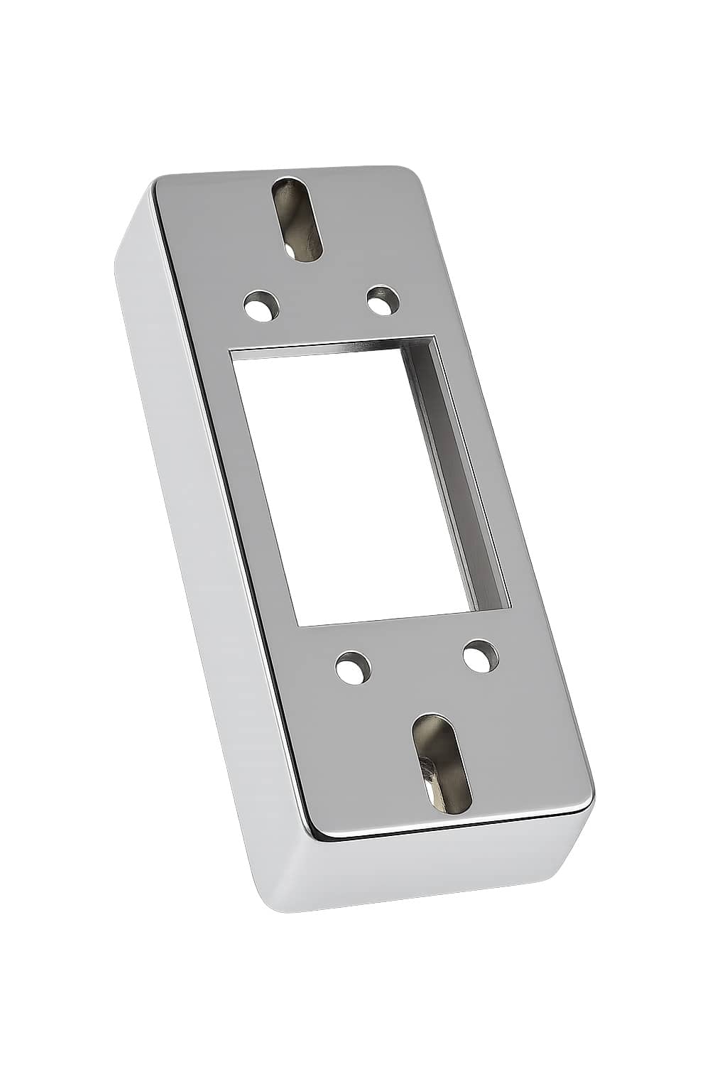 EXIT JB SLIM mounting bracket in silver finish for secure installation of electrical devices
