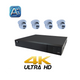 NYX CCTV Kits including a 4K DVR and four cameras, cctv kits for sale australia