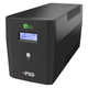 Black UPS device with digital display for reliable CCTV power supplies and backup power solutions