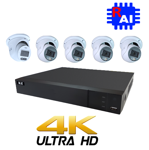 Kit NYX IPX2-8P1+,4TB, 4x 6MP DC6-28FIQ+, 1 x D6FL Ultimate AI cameras Bundle