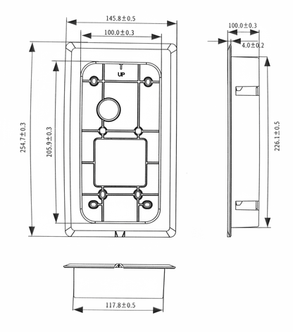NYX JB KP+ Recess Bracket