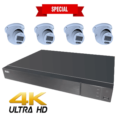 NYX 16 channel NVR security system with 4K Ultra HD cameras for comprehensive surveillance
