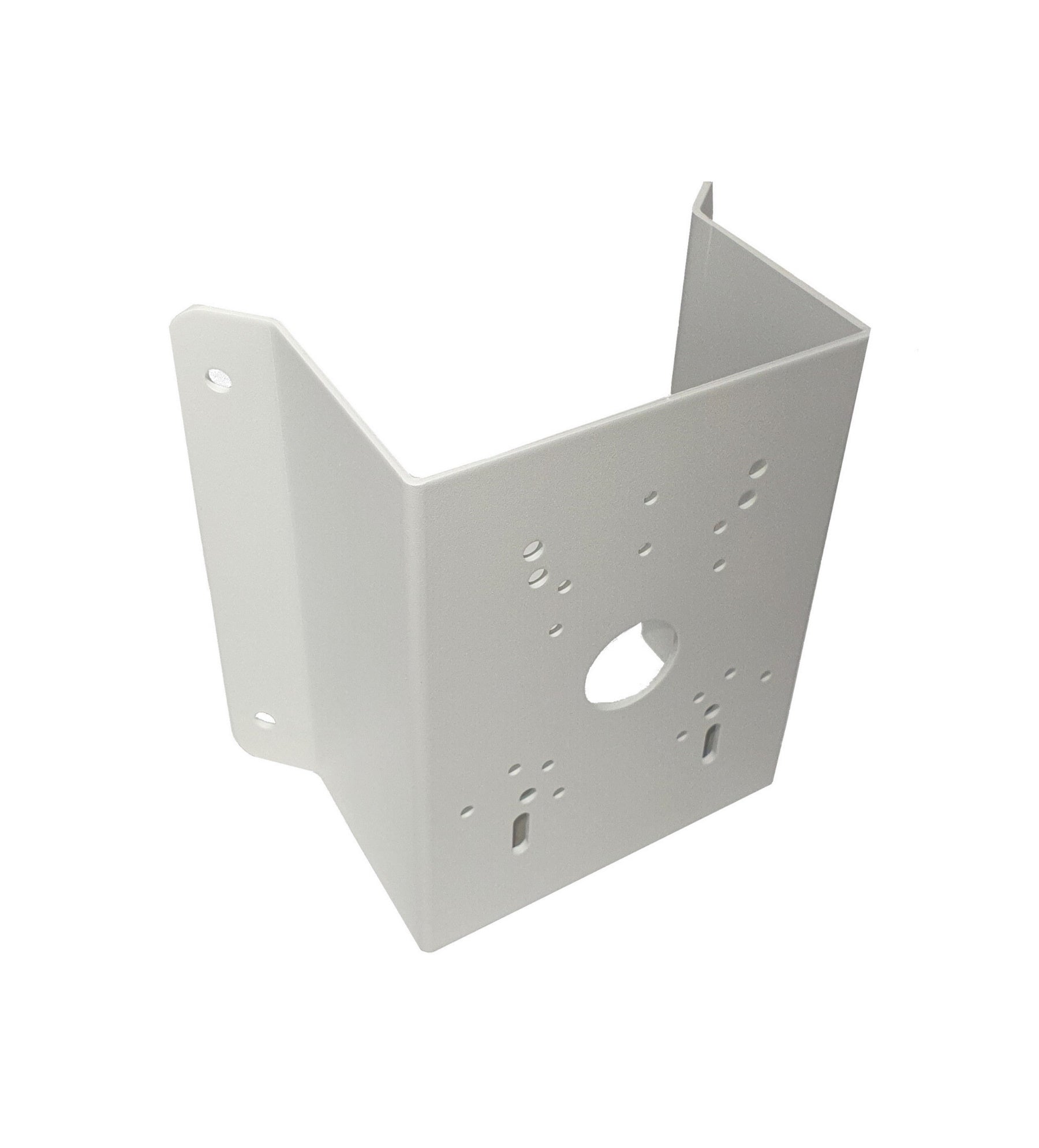 White metal NYX CMB PTZ camera mount bracket with multiple mounting holes for secure installation
