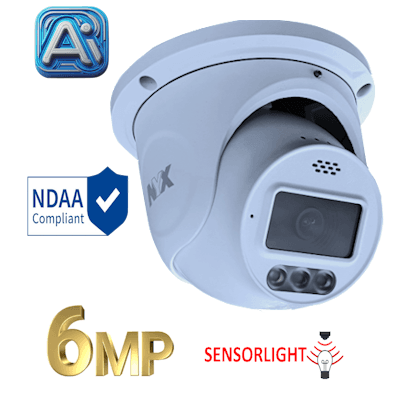 NYX D6VFL ULTIMATE CCTV Camera with 6MP Resolution and Sensor Light Feature
