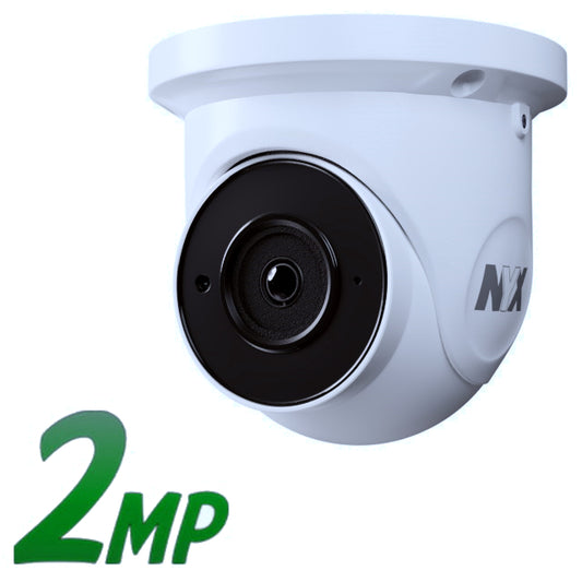 NYX HYP28F security camera white dome CCTV with 2MP resolution for clear surveillance