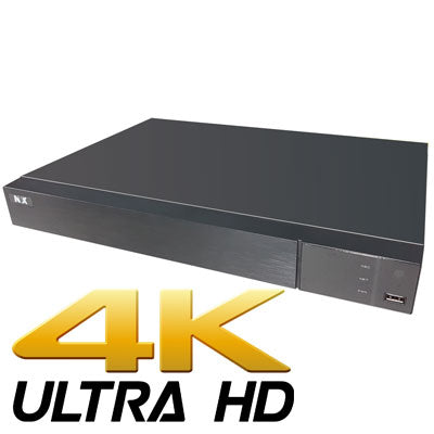 NYX HYPER 16-4K security recorder black device with 4K Ultra HD video recording support