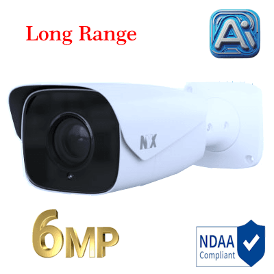 NYX IPB6-722ME IQ2+ 6MP security camera with long-range capabilities for enhanced surveillance