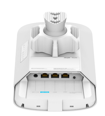 Back view of RG-EST350G wireless bridge with multiple ports for efficient network connectivity