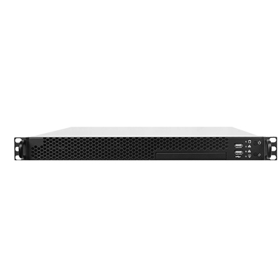 My Store 1U Rackmount Server with Dual USB Ports and Sleek Black Design