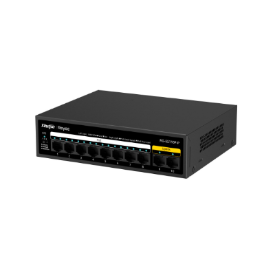 RG-ES110F-P network switch with eight ports for efficient network connectivity and management