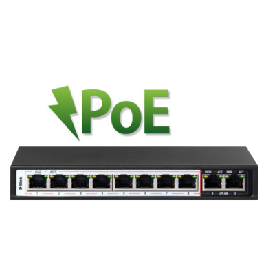 DLINK-F1010P-E 8 Port POE Switch
